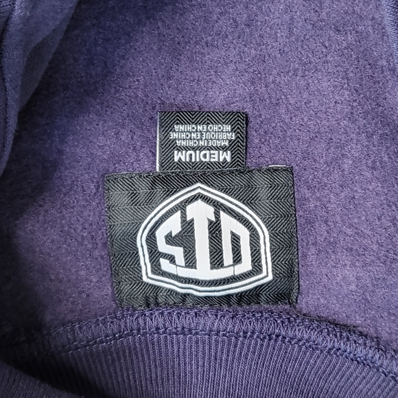 NWT NFL Team Apparel LOS ANGELES RAMS OTS Fleece 1/4 Zip Foil Sweatshirt Size M - Picture 4 of 6